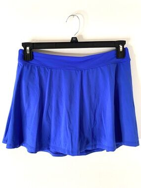 L.L. Bean UPF 50+ Blue Athletic Tennis Skort Built In Shorts Active Golf